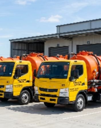 Barisan Truk Vacuum Siap Meluncur